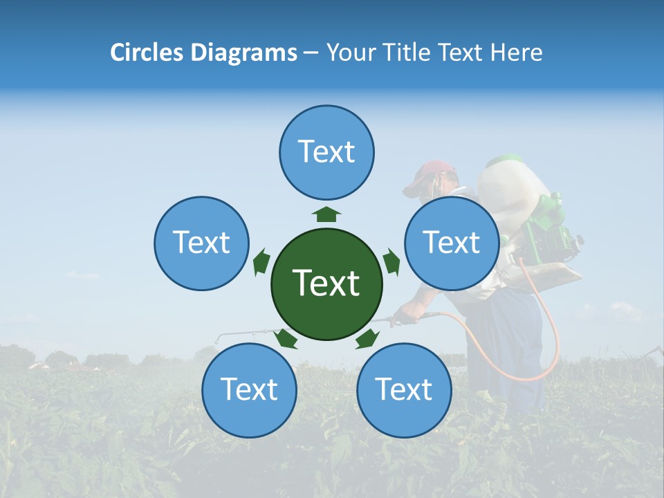 Sprinkle Vegetable Hose PowerPoint Template