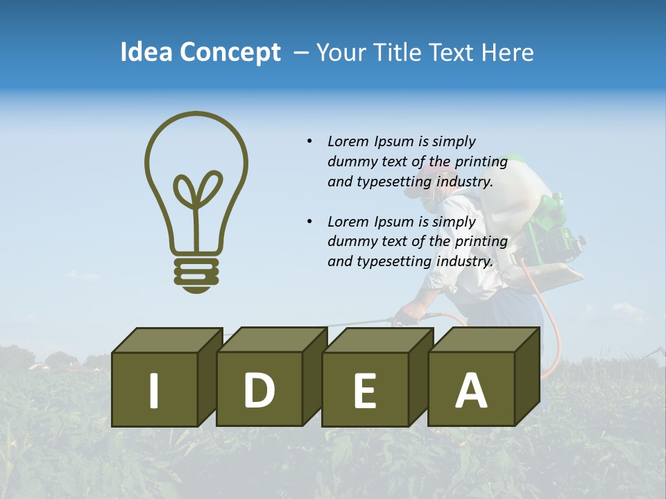 Sprinkle Vegetable Hose PowerPoint Template