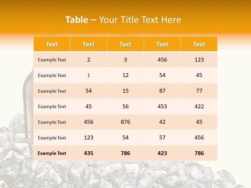 Cold Full Transparent PowerPoint Template