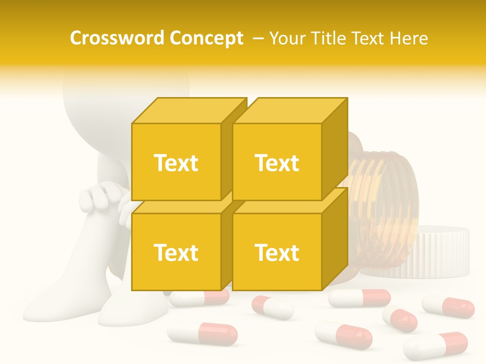 Addiction Capsule Illustration PowerPoint Template