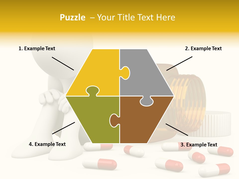 Addiction Capsule Illustration PowerPoint Template