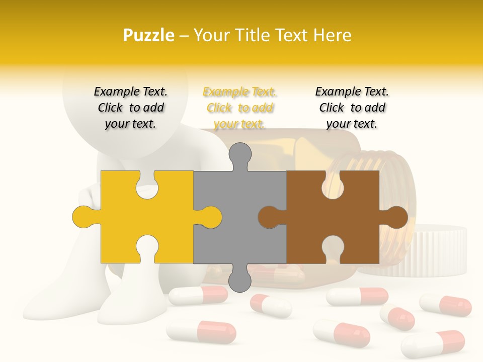 Addiction Capsule Illustration PowerPoint Template
