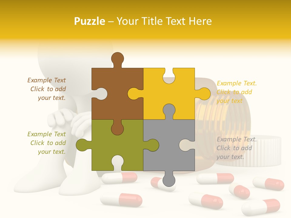 Addiction Capsule Illustration PowerPoint Template