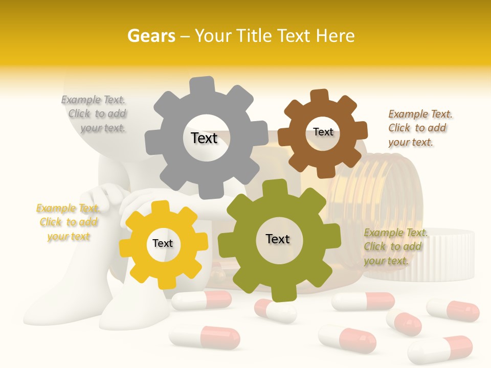 Addiction Capsule Illustration PowerPoint Template