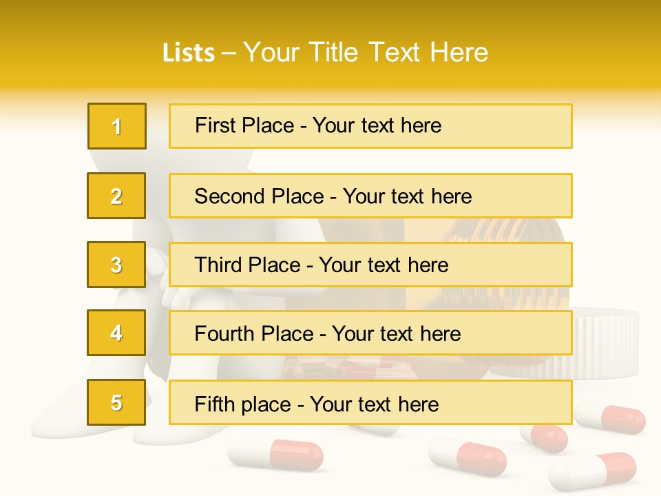 Addiction Capsule Illustration PowerPoint Template