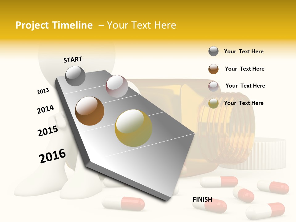 Addiction Capsule Illustration PowerPoint Template