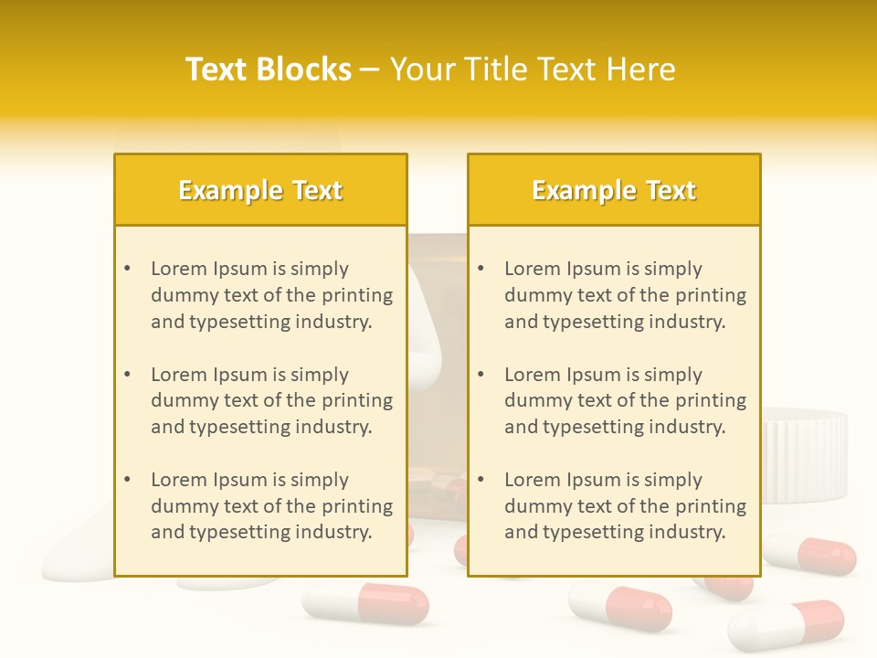 Addiction Capsule Illustration PowerPoint Template