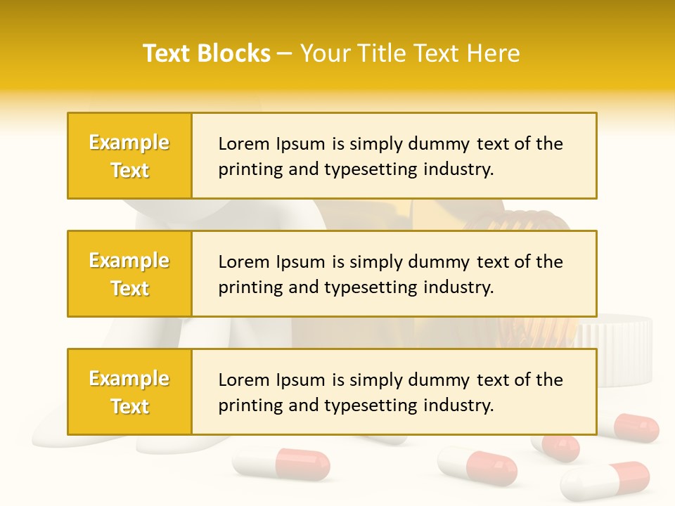 Addiction Capsule Illustration PowerPoint Template