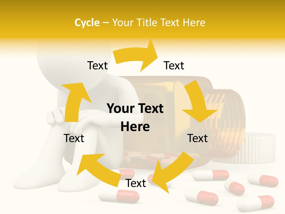 Addiction Capsule Illustration PowerPoint Template