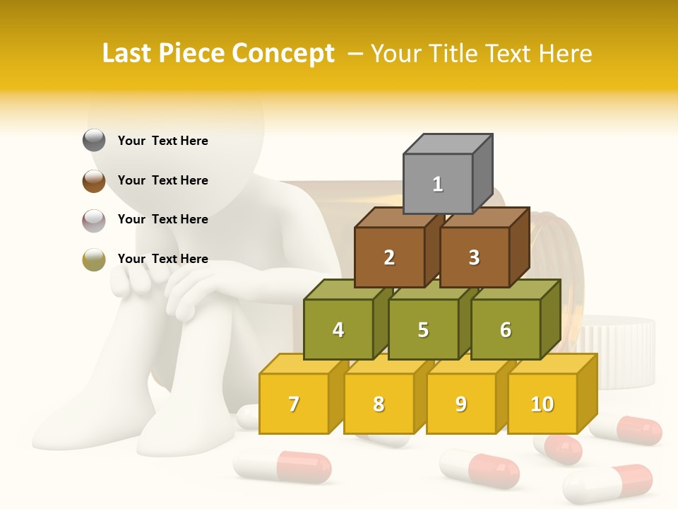 Addiction Capsule Illustration PowerPoint Template