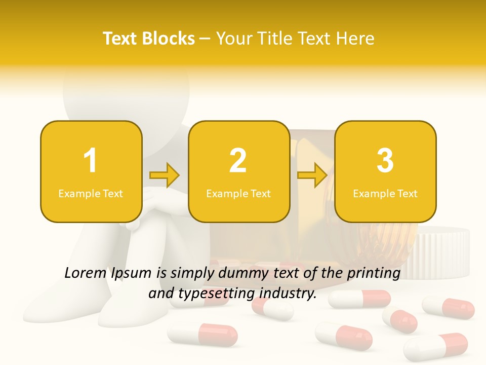 Addiction Capsule Illustration PowerPoint Template
