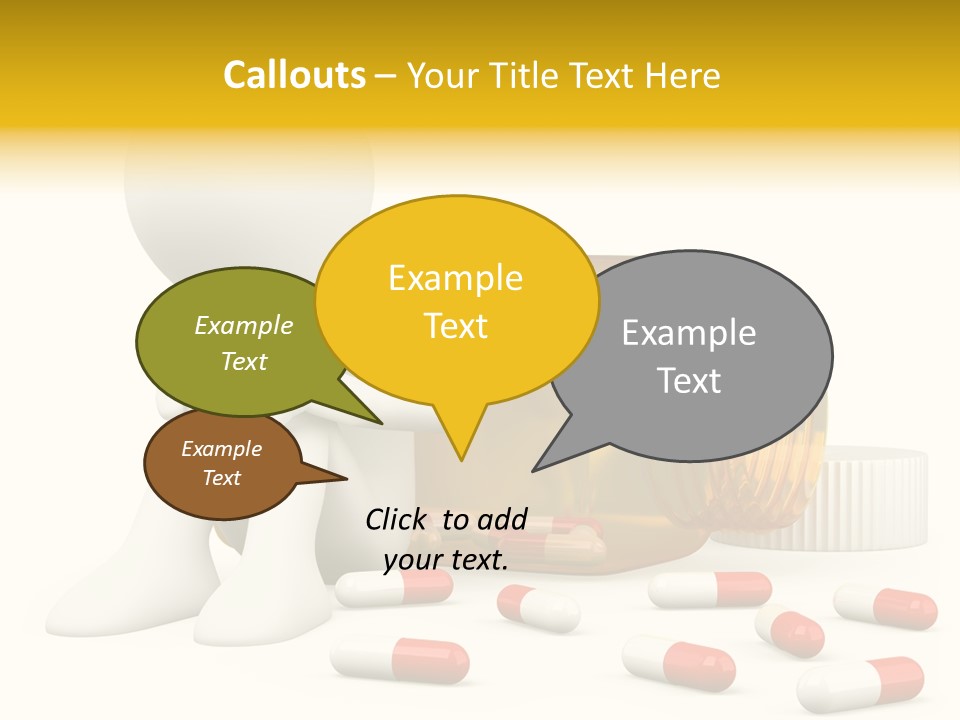 Addiction Capsule Illustration PowerPoint Template