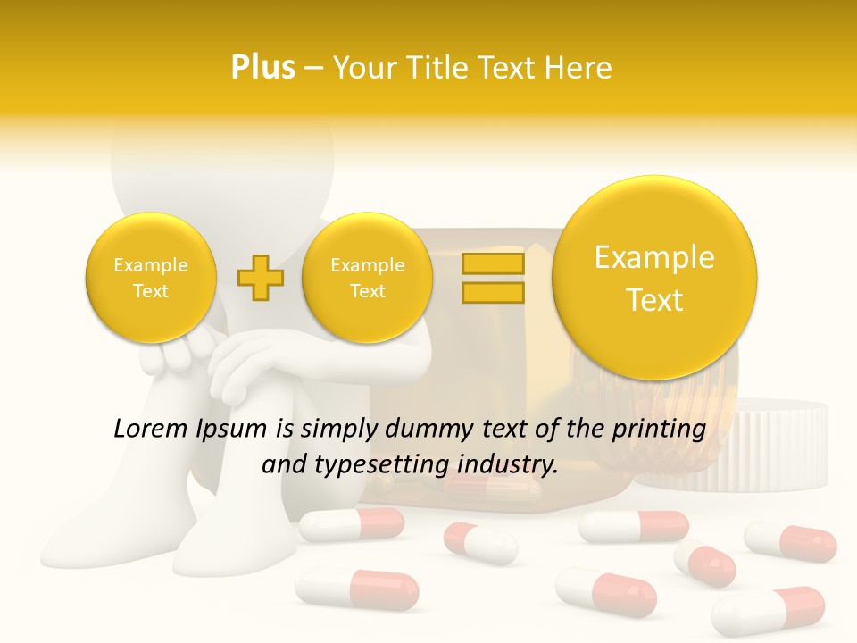 Addiction Capsule Illustration PowerPoint Template