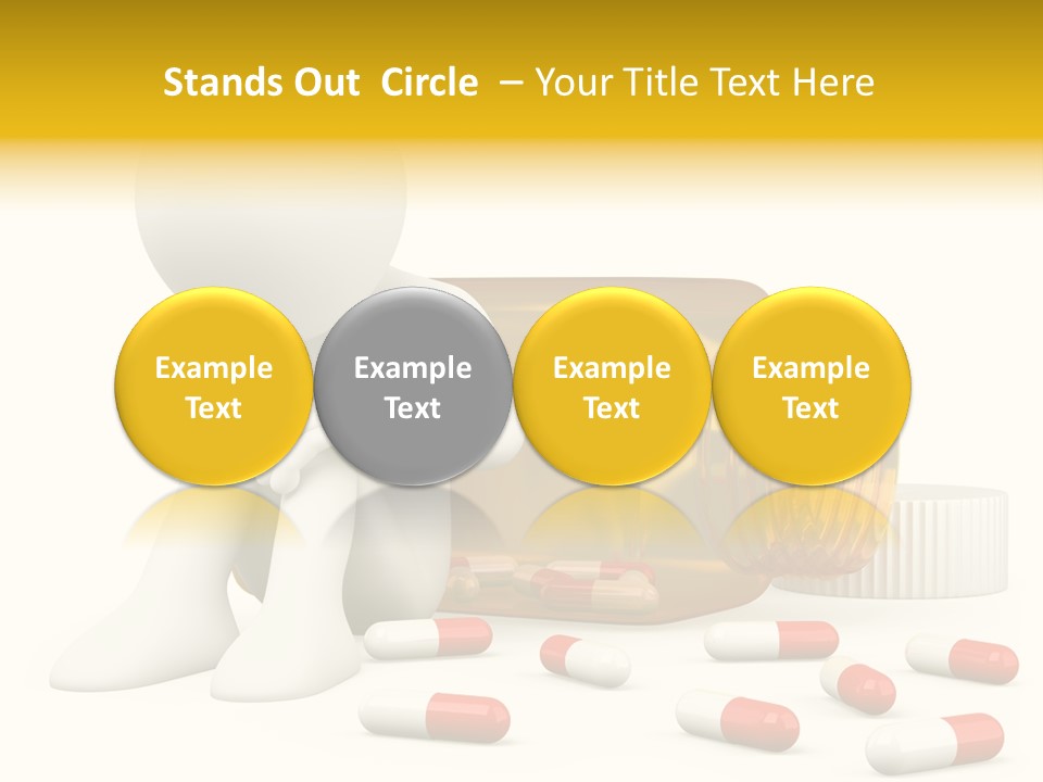 Addiction Capsule Illustration PowerPoint Template