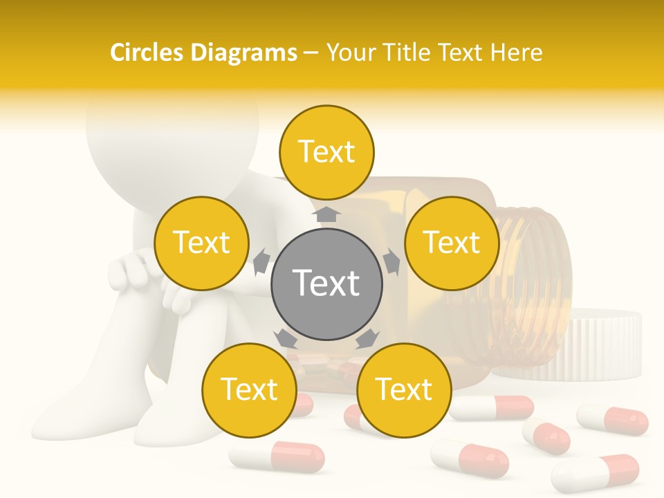 Addiction Capsule Illustration PowerPoint Template