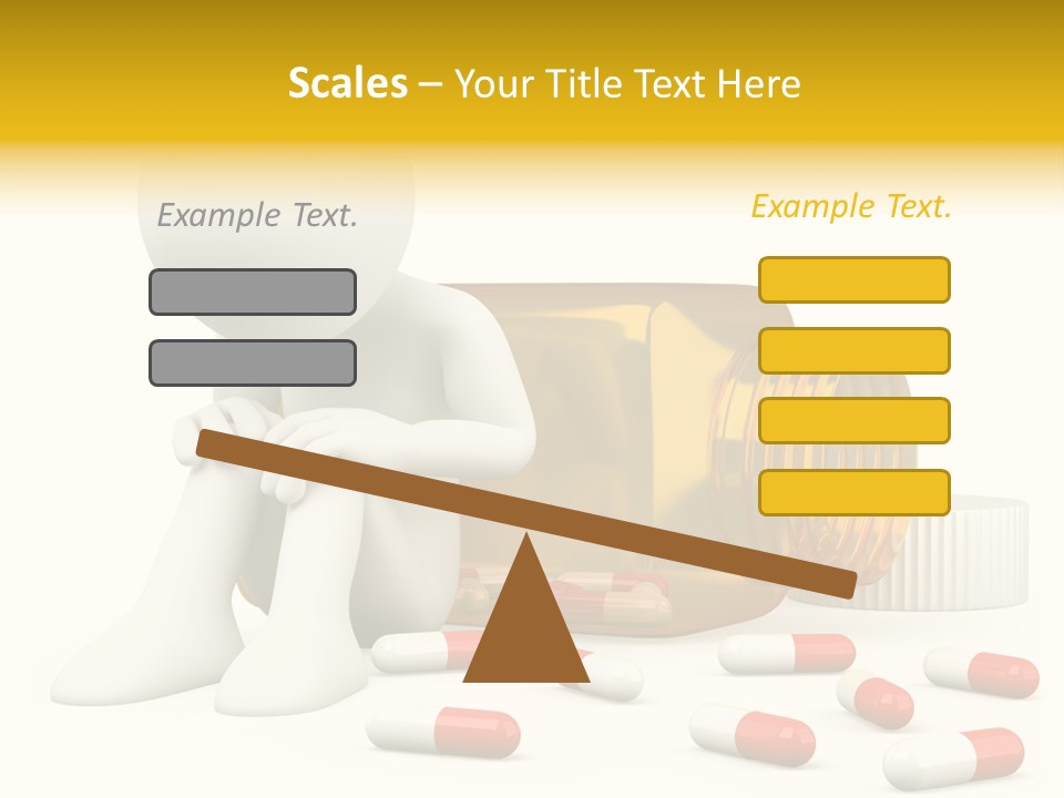 Addiction Capsule Illustration PowerPoint Template