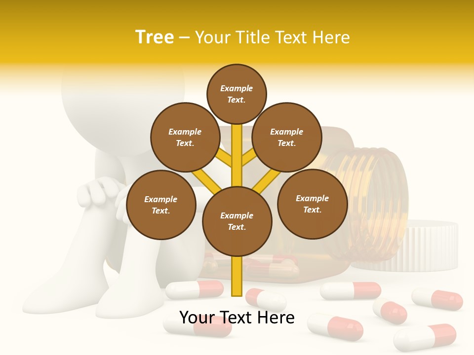 Addiction Capsule Illustration PowerPoint Template