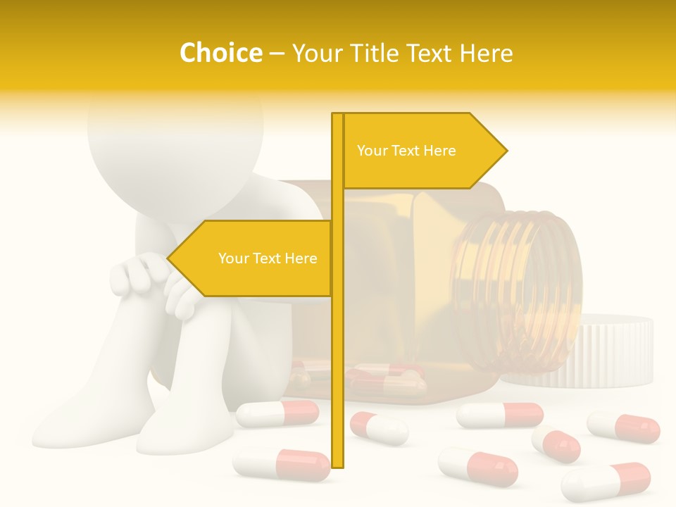 Addiction Capsule Illustration PowerPoint Template