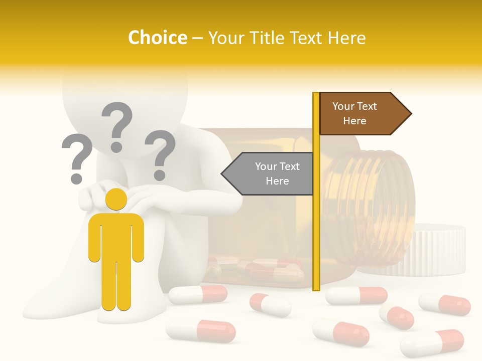 Addiction Capsule Illustration PowerPoint Template