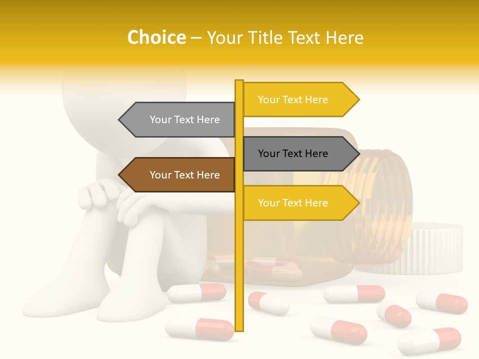 Addiction Capsule Illustration PowerPoint Template