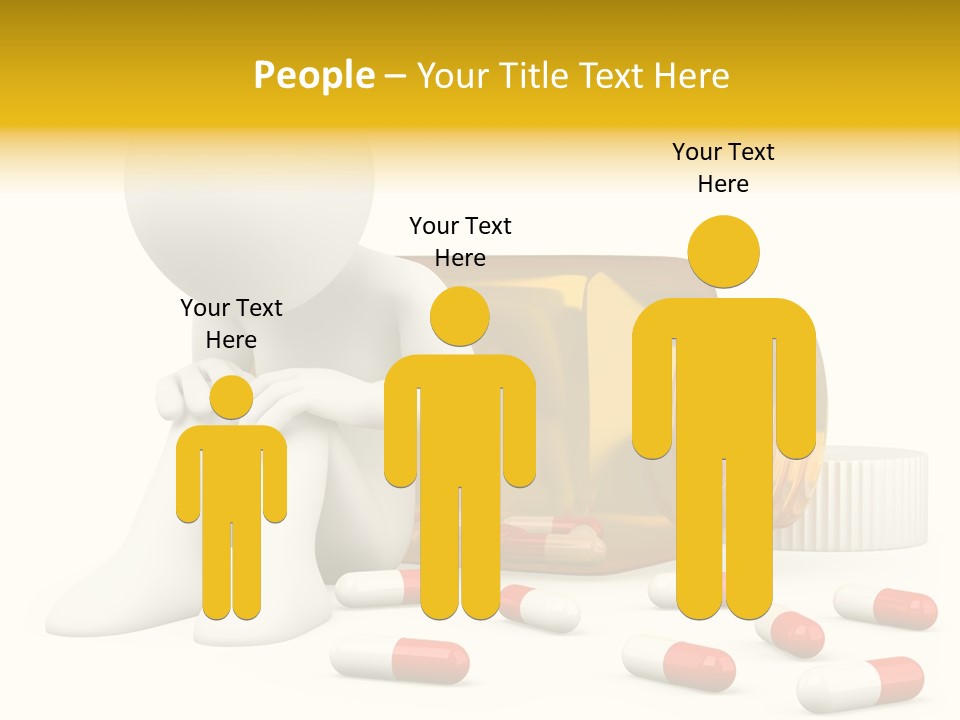 Addiction Capsule Illustration PowerPoint Template