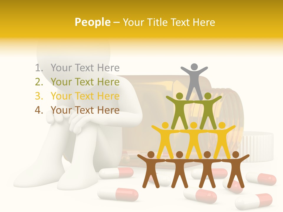 Addiction Capsule Illustration PowerPoint Template