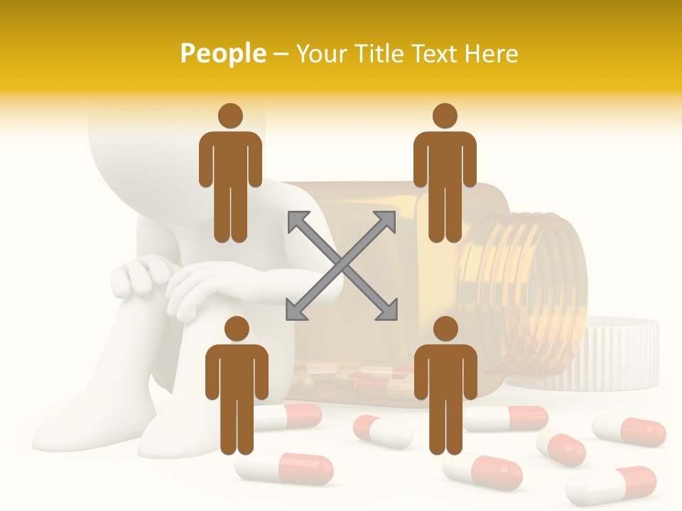 Addiction Capsule Illustration PowerPoint Template