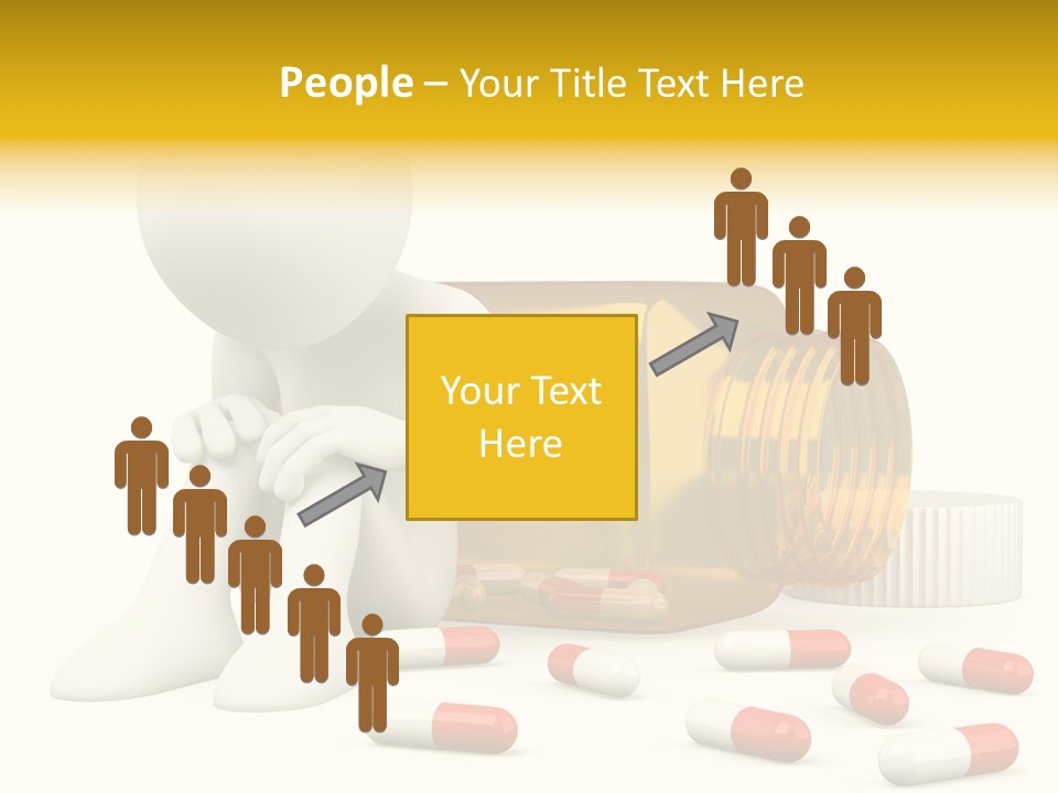 Addiction Capsule Illustration PowerPoint Template