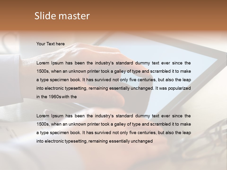 Interactive Touchpad Technology PowerPoint Template