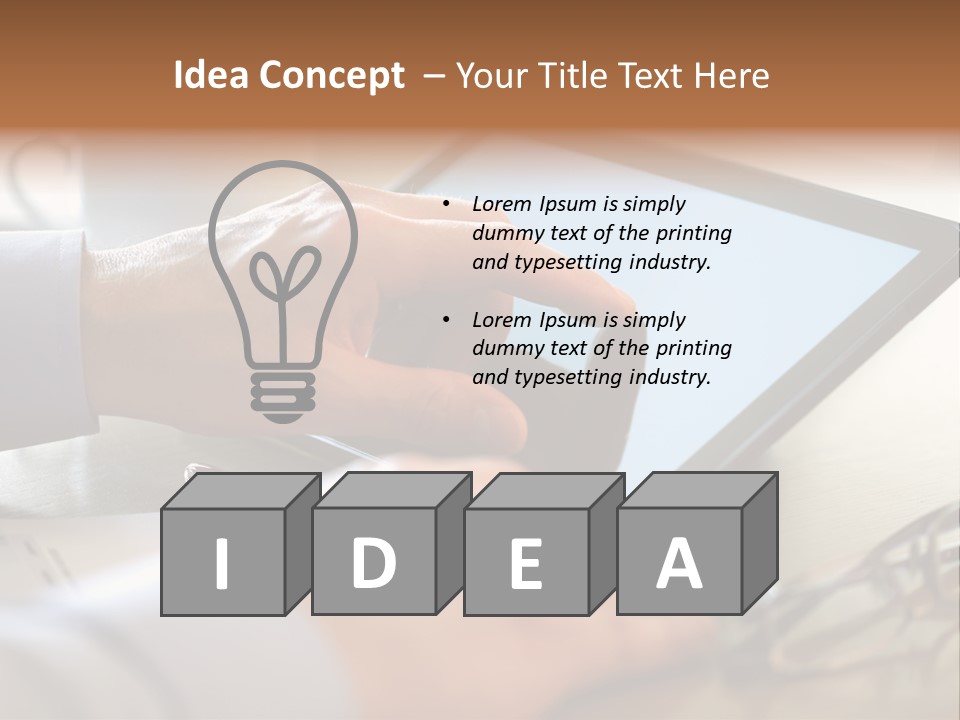 Interactive Touchpad Technology PowerPoint Template