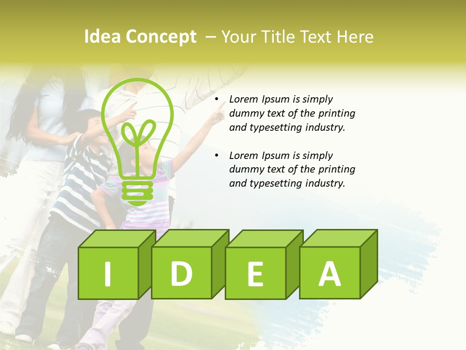 Dad Person Togetherness PowerPoint Template