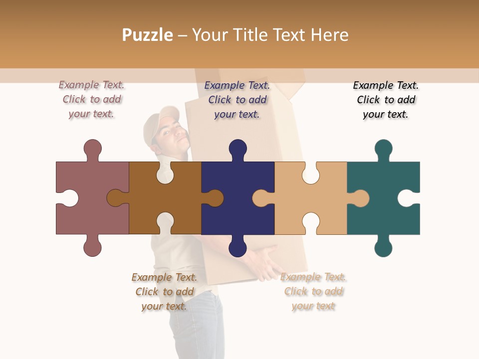 Postman Shipment Package PowerPoint Template