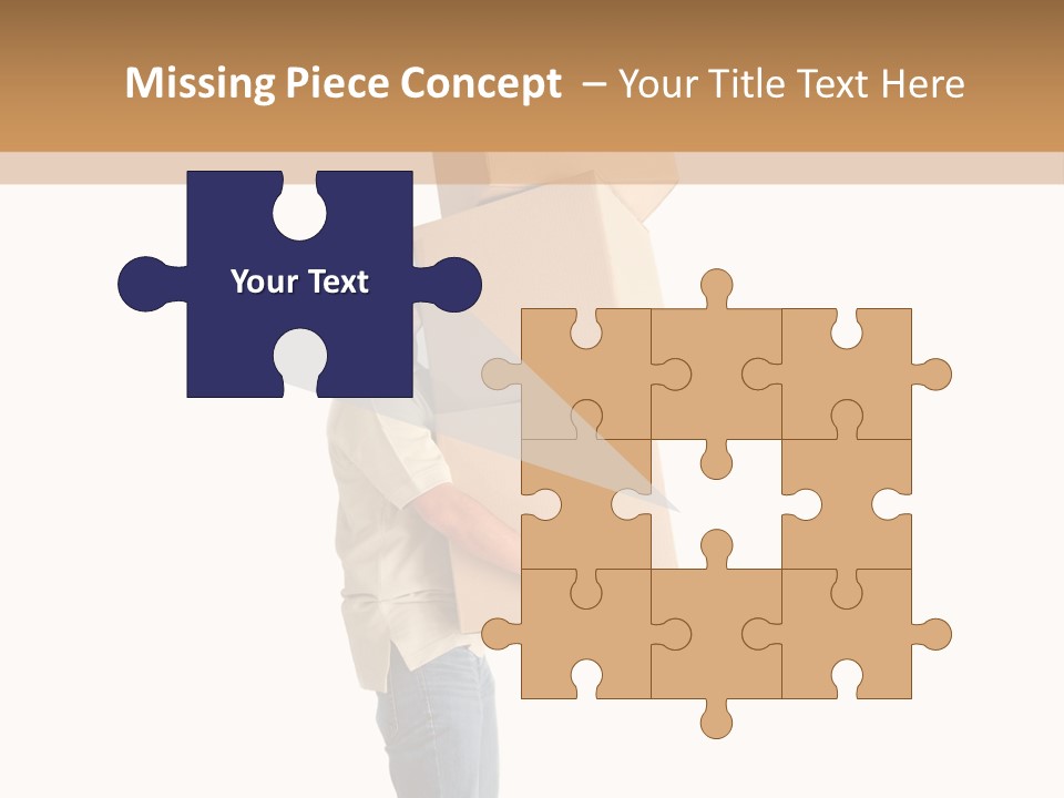 Postman Shipment Package PowerPoint Template