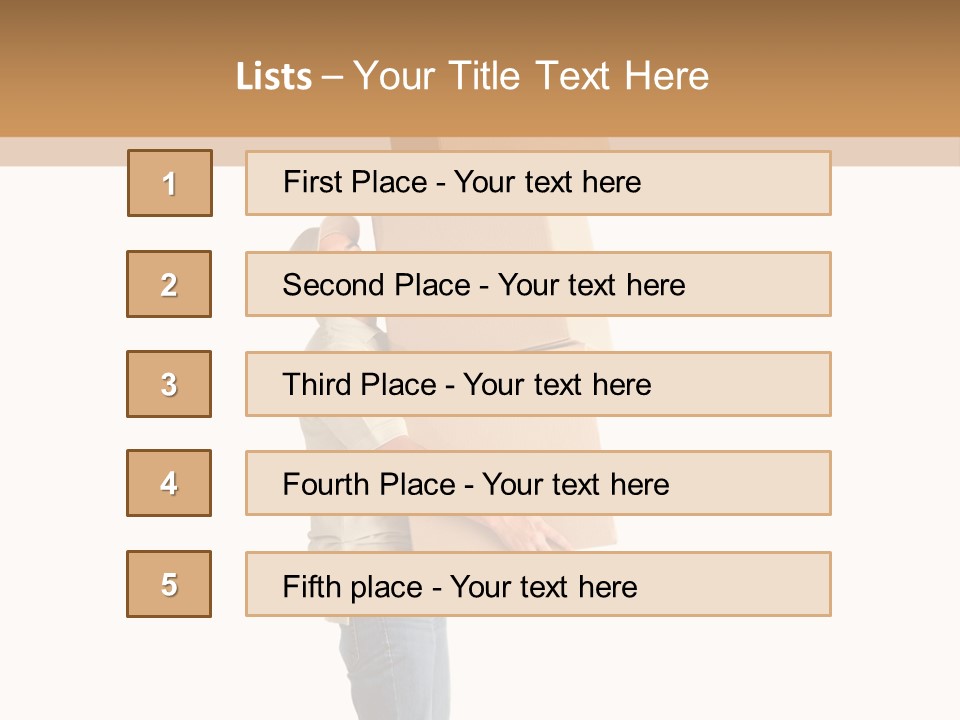 Postman Shipment Package PowerPoint Template
