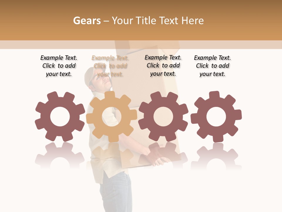 Postman Shipment Package PowerPoint Template