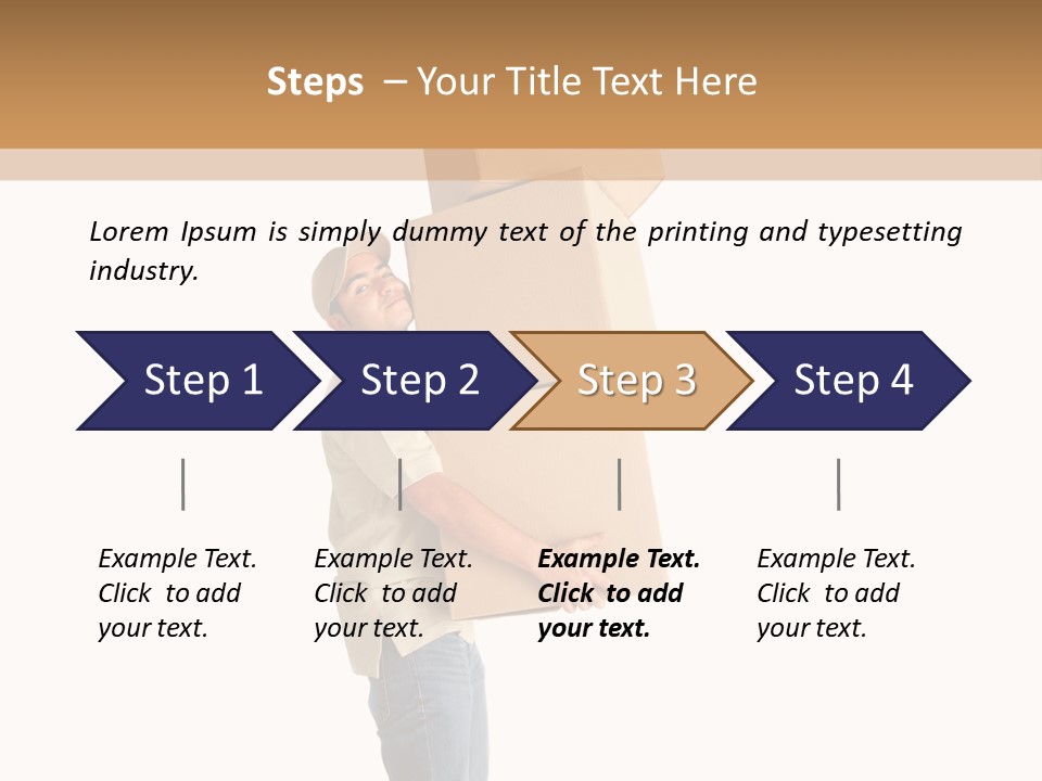 Postman Shipment Package PowerPoint Template