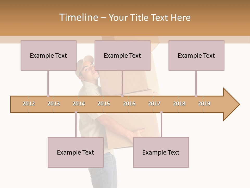 Postman Shipment Package PowerPoint Template
