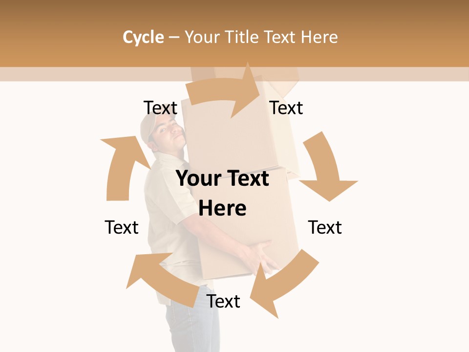 Postman Shipment Package PowerPoint Template