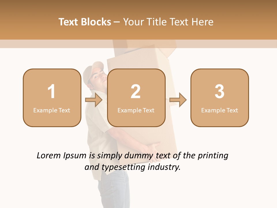 Postman Shipment Package PowerPoint Template