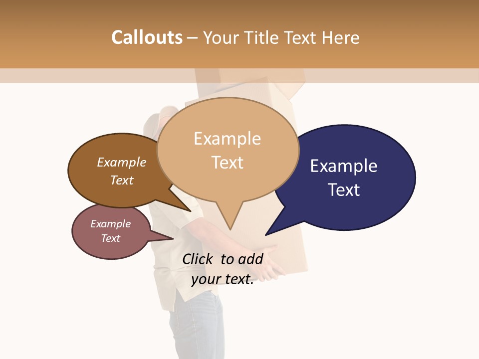 Postman Shipment Package PowerPoint Template