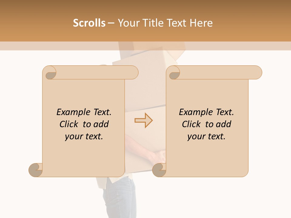Postman Shipment Package PowerPoint Template