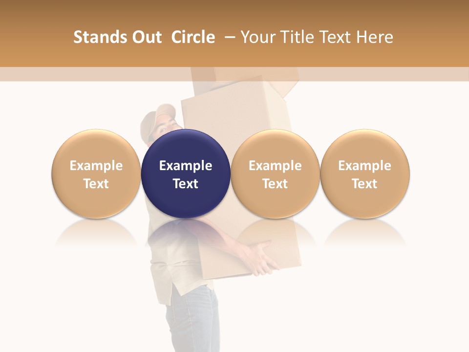 Postman Shipment Package PowerPoint Template