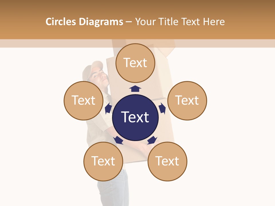 Postman Shipment Package PowerPoint Template