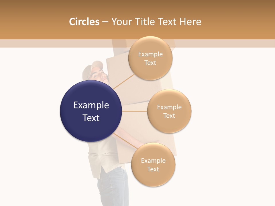 Postman Shipment Package PowerPoint Template