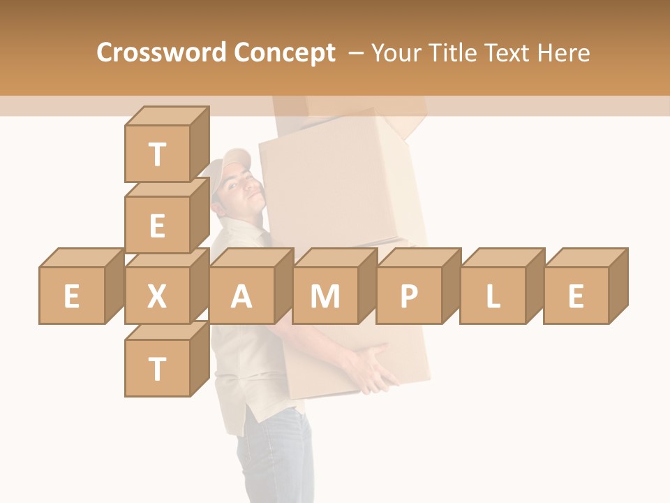 Postman Shipment Package PowerPoint Template