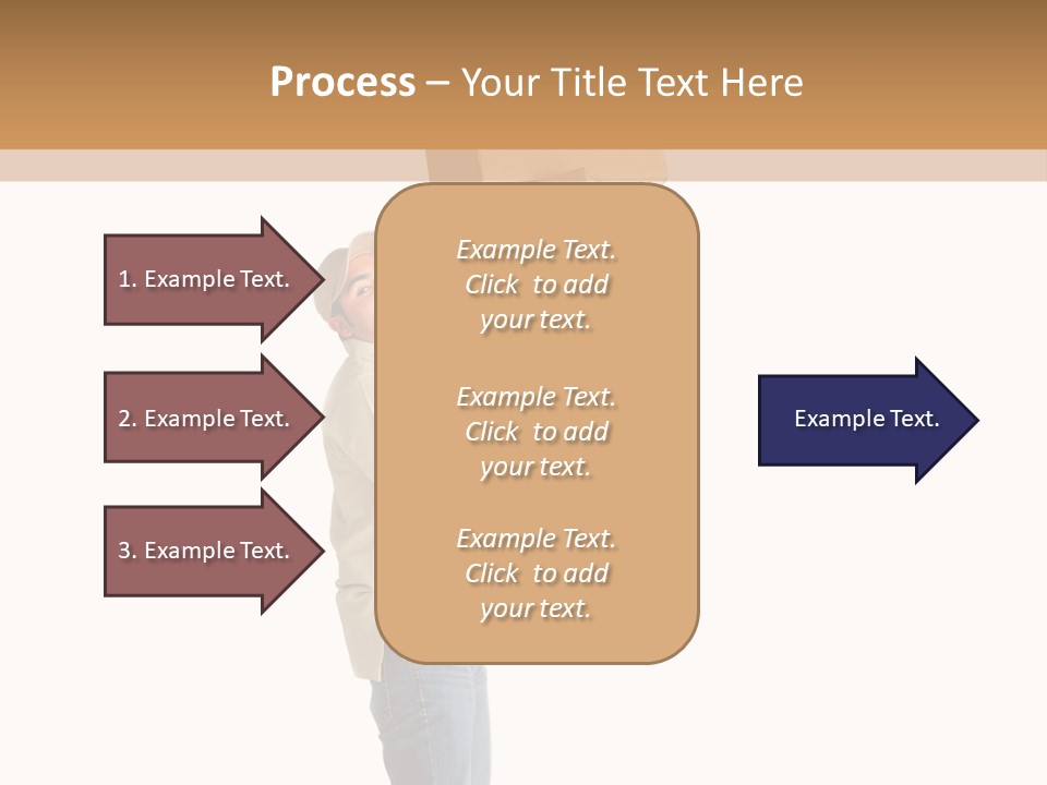 Postman Shipment Package PowerPoint Template