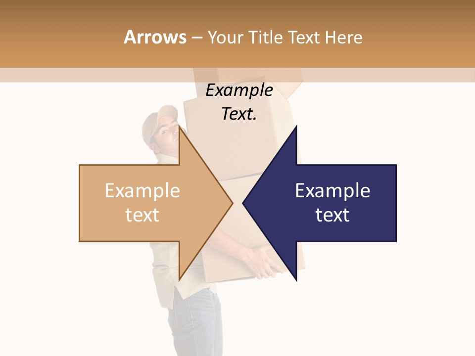 Postman Shipment Package PowerPoint Template