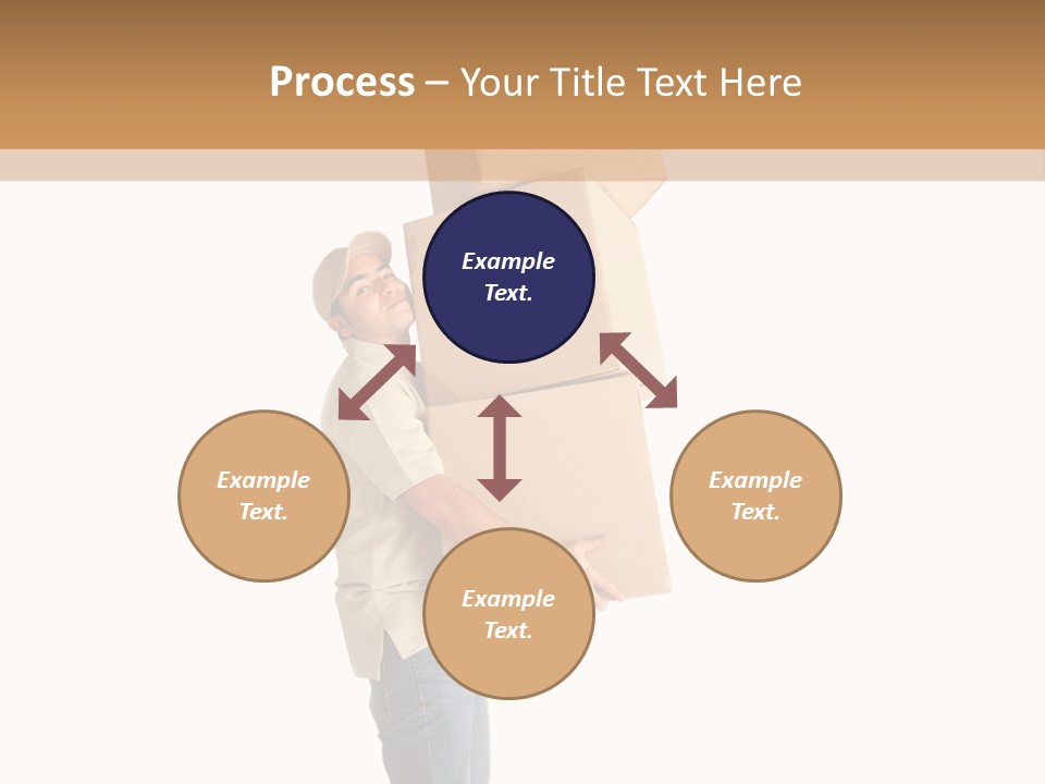 Postman Shipment Package PowerPoint Template
