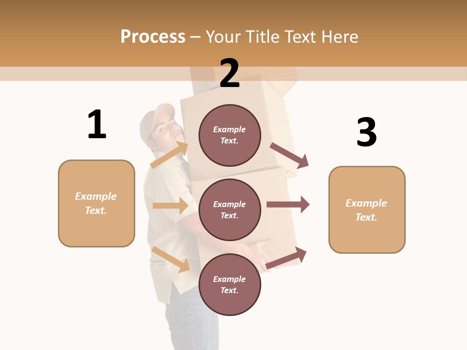 Postman Shipment Package PowerPoint Template