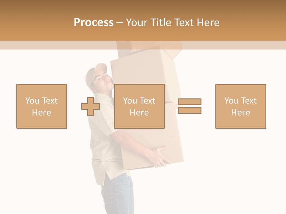 Postman Shipment Package PowerPoint Template